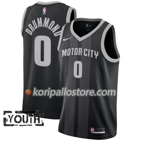 Detroit Pistons Andre Drummond 0 2018-19 Nike City Edition Musta Sininen Lasten Pelipaidat Swingman